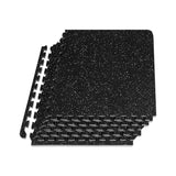 Rubber Gym Mat With Interlocking Puzzle (12 pieces)
